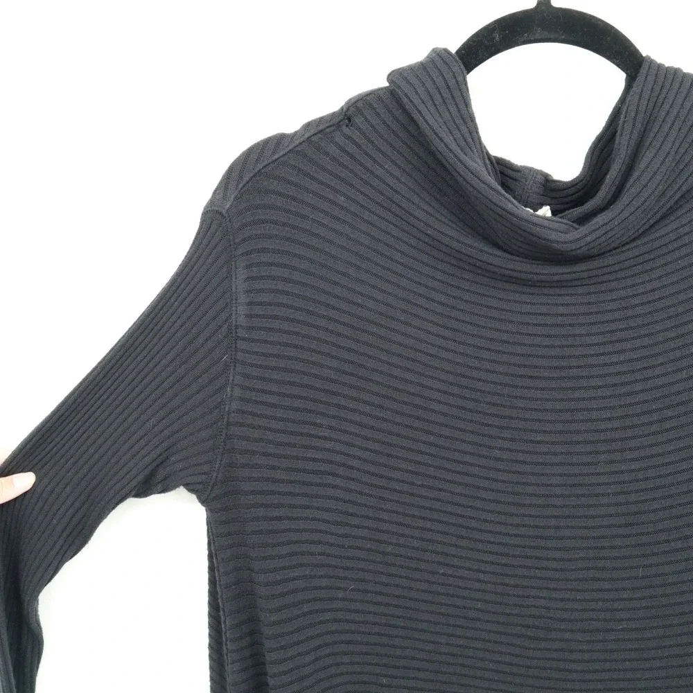 We The‎ Free Thermal Sweater Womens S Black Boho Grunge Slouchy Oversized